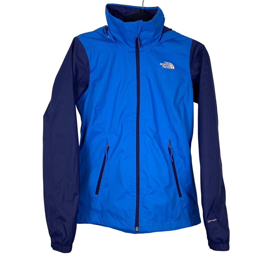 The North Face Jacket Women's XS Blue DryVent Hooded Windbreaker Waterproof